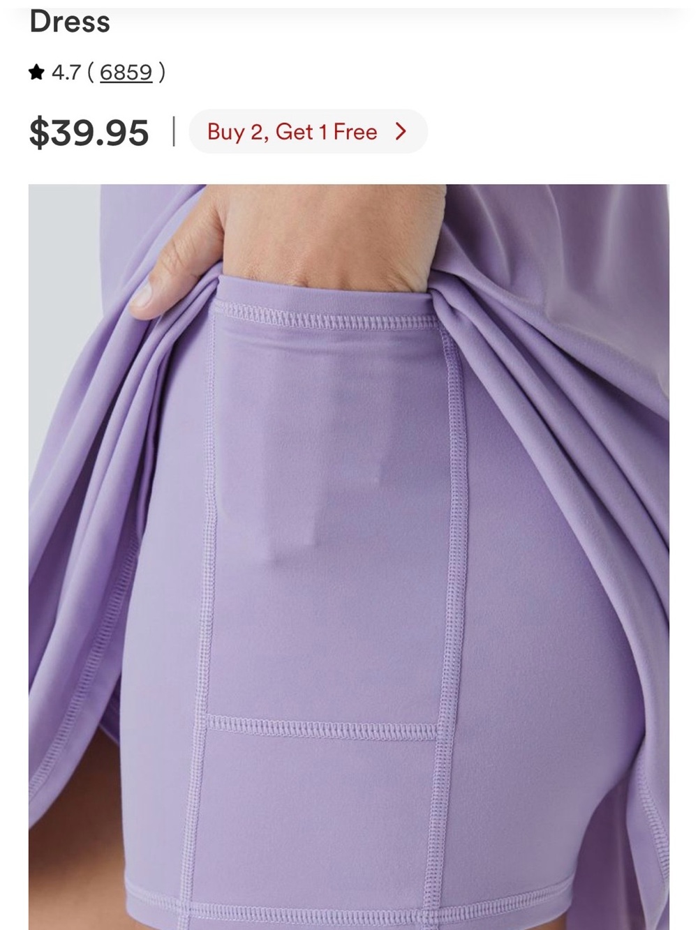 New Halara SoftlyZero™ Plush Backless Active Dress Size L - Picture 6 of 13